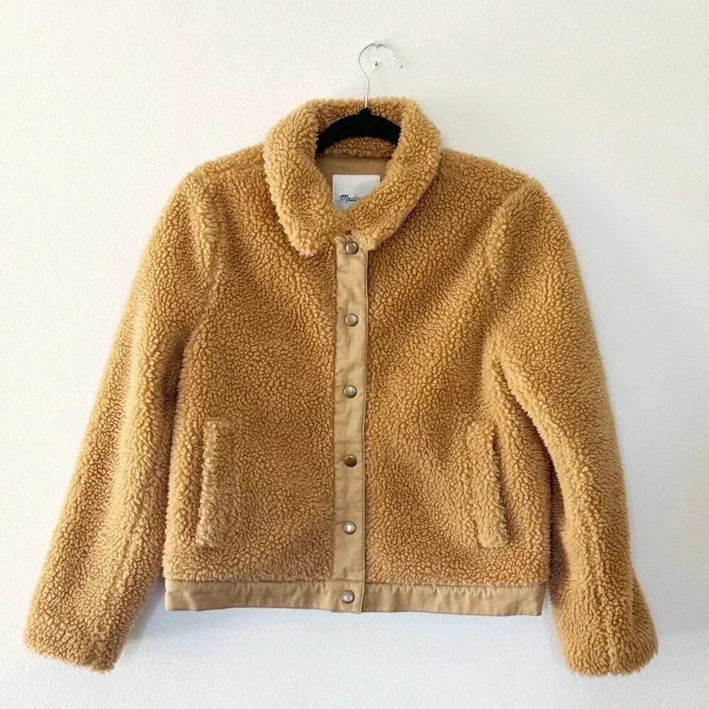 Madewell Sherpa Portland Jacket, Size S